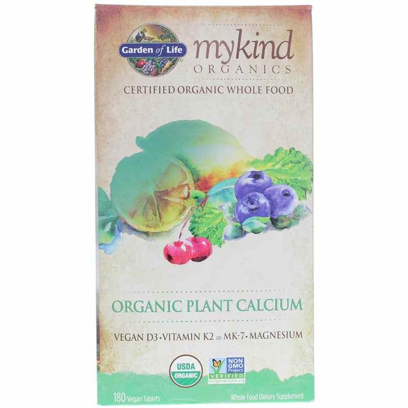 Organic Plant Calcium with Vegan D3, Garden Of Life mykind Organics